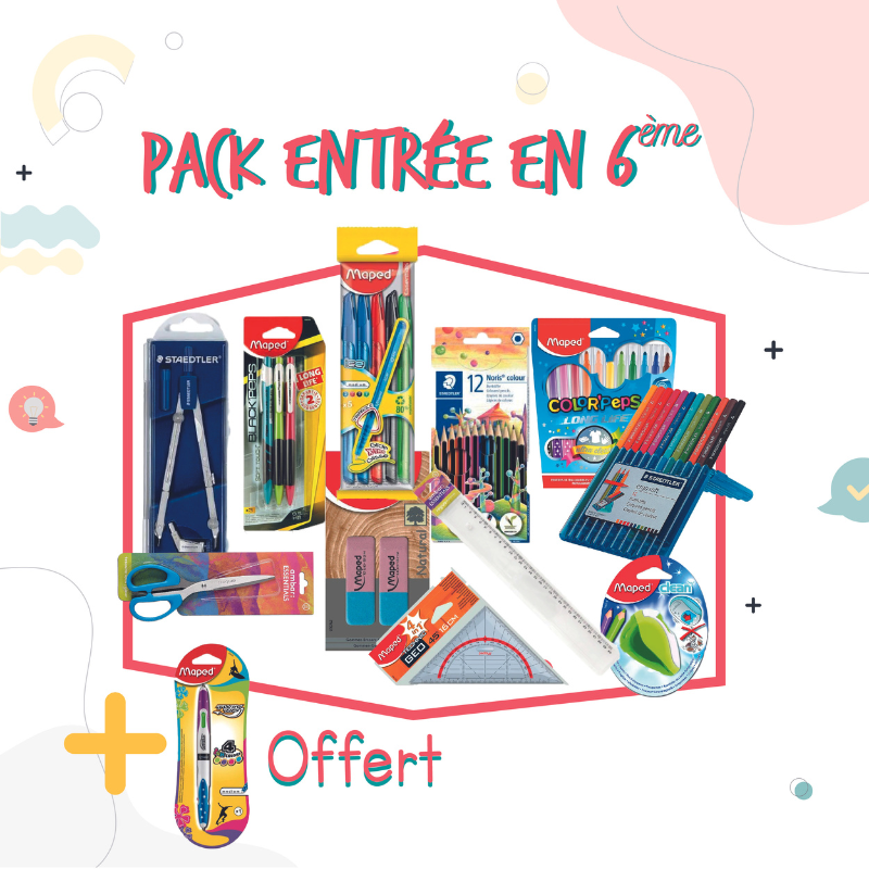 Pack de Fournitures Scolaires Spécial 6ème Pack de Fournitures Scolaires Spécial 6ème