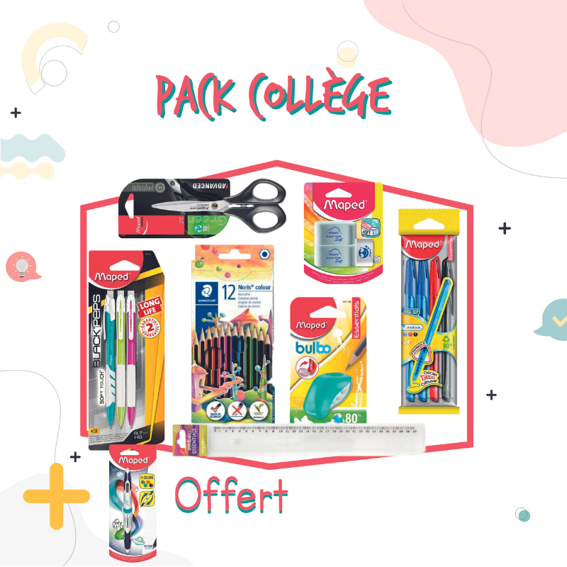 Pack de Fournitures Scolaires Spécial Collège Pack de Fournitures Scolaires Spécial Collège