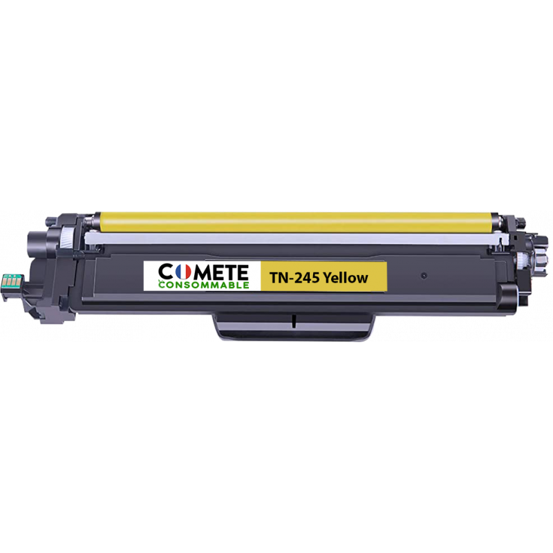1 Toner compatible BROTHER TN241/TN245 Jaune - Comète consommable 1 Toner compatible BROTHER TN241/TN245 Jaune - Comète consommable