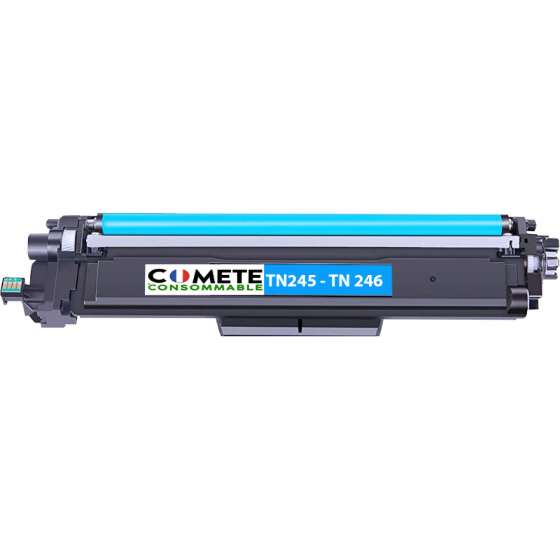 1 Toner compatible BROTHER TN241/TN245 Cyan - Comète consommable 1 Toner compatible BROTHER TN241/TN245 Cyan - Comète consommable
