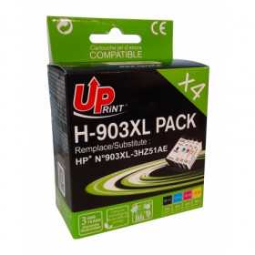 UPRINT 4 Cartouches compatibles HP 903XL - 1 Noir + 1 Cyan + 1 Magenta + 1 Jaune