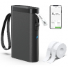 Imprimante d'étiquettes noire, Bluetooth P21, Étiqueteuse Portable avec 2 Ruban Adhésif Blanc - iOS - Android