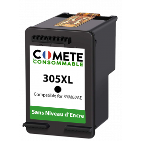 1 cartouche compatible HP 305 XL 305XL Noir Sans Niveau d'encre