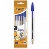 Bille Bic Cristal Blister Bleu: 1 Pack de 5 Stylo