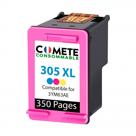 1 cartouche compatible 305XL pour Imprimante HP DeskJet 4120e 2700 4200 ou HP Envy - Couleur