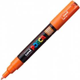 marqueur à pointe conique POSCA PC-1M ORANGE / Réf : P1M4 / Couleur : Orange