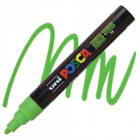 POSCA PC-5M Vert pomme / Ref: P5M72 / Ecriture 2,5mm.