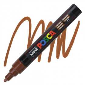 POSCA PC-5M Marron / Ref: P5M21 / Cor: Marron / Marqueur pointe conique MédiumEc