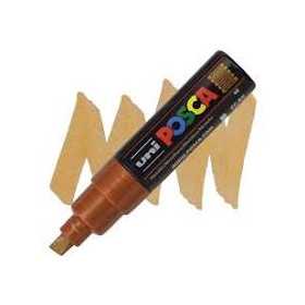 POSCA PC-8K BRONZE / Ref: P8K42 / Marqueur à pointe bizeautée Ecriture 8mm.