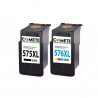 Pack de 2 Cartouches compatibles CANON 575XL 576XL NOIR + COULEUR - Comète consommable