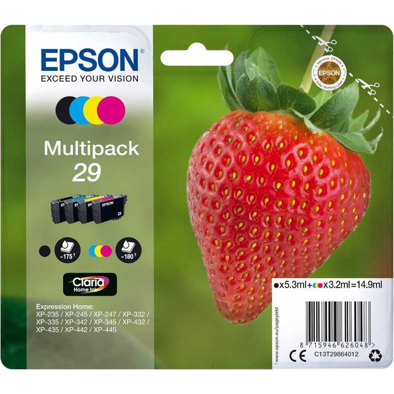 ORIGINAL EPSON MULTIPACK 29 BK+C+M+Y - Comète consommable