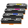 Pack de 4 Toners compatibles CANON 067 et 067H - Noir + Cyan + Magenta + Jaune