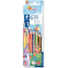 Crayons de couleurs Jumbo Triangulaire Noris Club Staedtler 128 Boite de 6