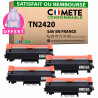 tn2420 - Pack de 4 Toner compatible BROTHER TN2420 Noir
