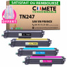 4 Toners compatibles BROTHER TN247 - 1 Noir + 1 Cyan + 1 Magenta + 1