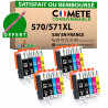 20 Cartouches Compatibles 570XL 571XL pour imprimantes Canon PIXMA PG
