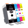 924XL - Pack de 4 cartouches compatibles HP 924e Noir Cyan Magenta Jaune