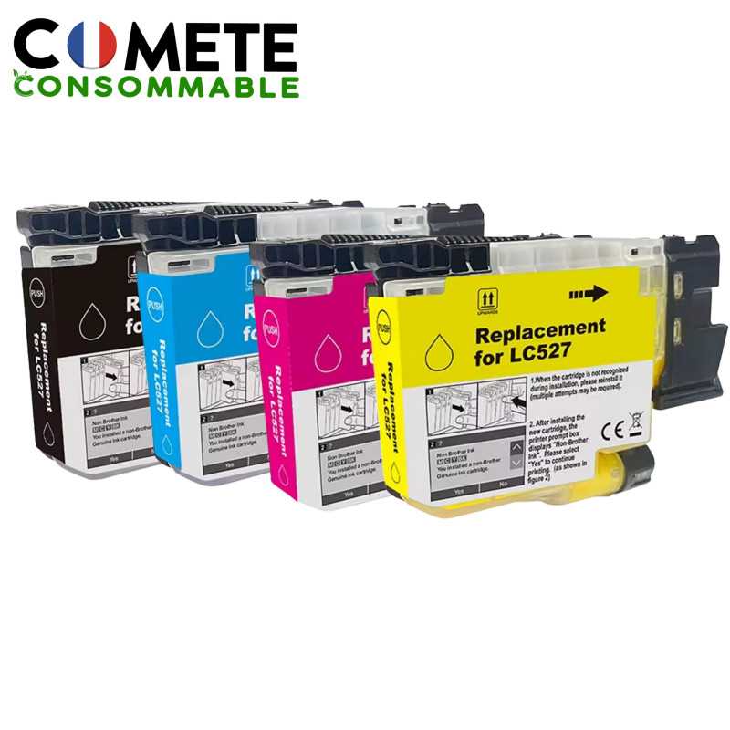 LC 527 LC-527 LC527XL cartouches compatibles pour Brother MFC-J4350DW MFC-J4550DW