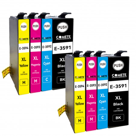 8 cartouches compatibles Epson 35xl