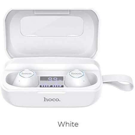 HOCO Écouteurs sans Fil Bluetooth 5.0 antibruit Stéréo Casque Micro intégré - 2600mAh Etui de Charge