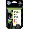 4 Cartouches originales  HP 934 XL / HP 935 - 1 Noir + 1 Cyan + 1 Magenta + 1 Jaune, Racine
